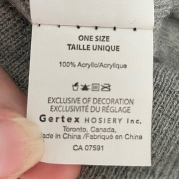 NHL Vancouver Canuck Logo Acrylic Knit Toque + Scarf Set (2 pce) Blk Gray OS - Picture 6 of 8